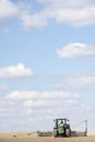 Tractor Planting Seed In Field Royalty Free Stock Photo