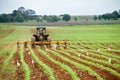 Tractor and plough