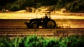 Tractor Plowing Farm