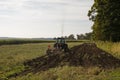 Tractor plowing Royalty Free Stock Photo