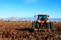 Tractor Plowing Field Royalty Free Stock Photo