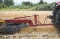 Tractor preparation the field Royalty Free Stock Photo