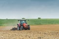 Tractor preparation the field Royalty Free Stock Photo