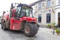 Tractor returning from the work in the field