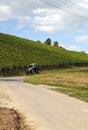 Tractor on a road Royalty Free Stock Photo