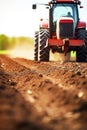 The tractor's noise-canceling technology minimizes engine noise, making for a quieter and more enjoyable working Royalty Free Stock Photo