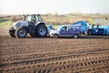 tractor seeder on big wheels