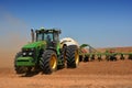 Tractor Seeding Royalty Free Stock Photo