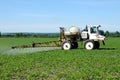 Tractor spaying pesticide Royalty Free Stock Photo