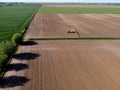 Fields in spring season, Zulawy Wislane Poland