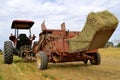 Tractor and square baler