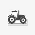 Tractor sticker, Pictogram tractor, simple icon