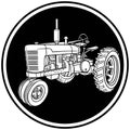 Tractor Symbol Royalty Free Stock Photo