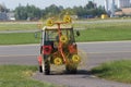 Tractor to mow grass Royalty Free Stock Photo