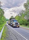 Tractor-Trailer on Country Road