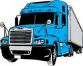 Tractor Trailer Illustration