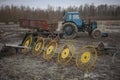 Tractor with trailer Royalty Free Stock Photo