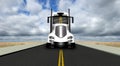 Tractor Trailer Semi Truck Road Royalty Free Stock Photo