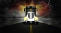 Tractor Trailer Semi Truck Road