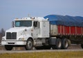 Tractor Trailer with Tarp Royalty Free Stock Photo