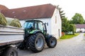 A tractor with trailor