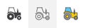 Tractor truck icon