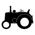 Tractor vector eps illustration by crafteroks Royalty Free Stock Photo