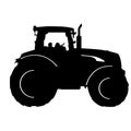 Tractor vector eps illustration by crafteroks Royalty Free Stock Photo
