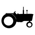 Tractor vector eps illustration by crafteroks Royalty Free Stock Photo