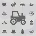 Tractor, wheels icon. Simple set of transport icons. One of the collection for websites, web design, mobile app Royalty Free Stock Photo