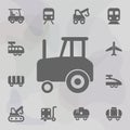 tractor, wheels icon. Simple set of transport icons. One of the collection for websites, web design, mobile app Royalty Free Stock Photo