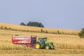 Tractors in Gye, France Royalty Free Stock Photo