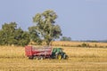 Tractors in Gye, France Royalty Free Stock Photo