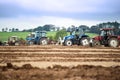 Tractors in the irish national ploughing championships Royalty Free Stock Photo