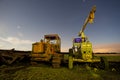 Tractors light painting