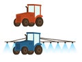 Tractors vector farm agriculture tractor vehicle.