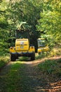 Tractors working in the Palatinate Forest