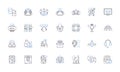 Trade Alliances line icons collection. Cooperation, Collaboration, Agreements, Commitments, Unity, Partnership