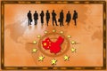 Trade background China Royalty Free Stock Photo