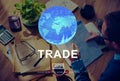 Trade Barter Commerce Exchange Merchandise Concept Royalty Free Stock Photo