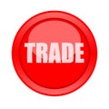 Trade red button Royalty Free Stock Photo