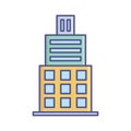 Trade center flat vector icon which can easily modify or edit Royalty Free Stock Photo