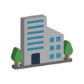 Trade center isometric style Vector Icon which can easily modify or edit Royalty Free Stock Photo