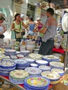 Trade of ceramics Royalty Free Stock Photo