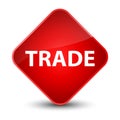 Trade elegant red diamond button Royalty Free Stock Photo