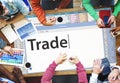 Trade Exchange Import Export Business Transaction Concept