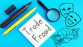 Trade fraud is shown using the text