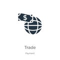 Trade icon vector. Trendy flat trade icon from payment collection isolated on white background. Vector illustration can be used Royalty Free Stock Photo