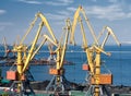 Trade port and cranes