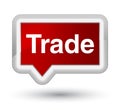 Trade prime red banner button Royalty Free Stock Photo